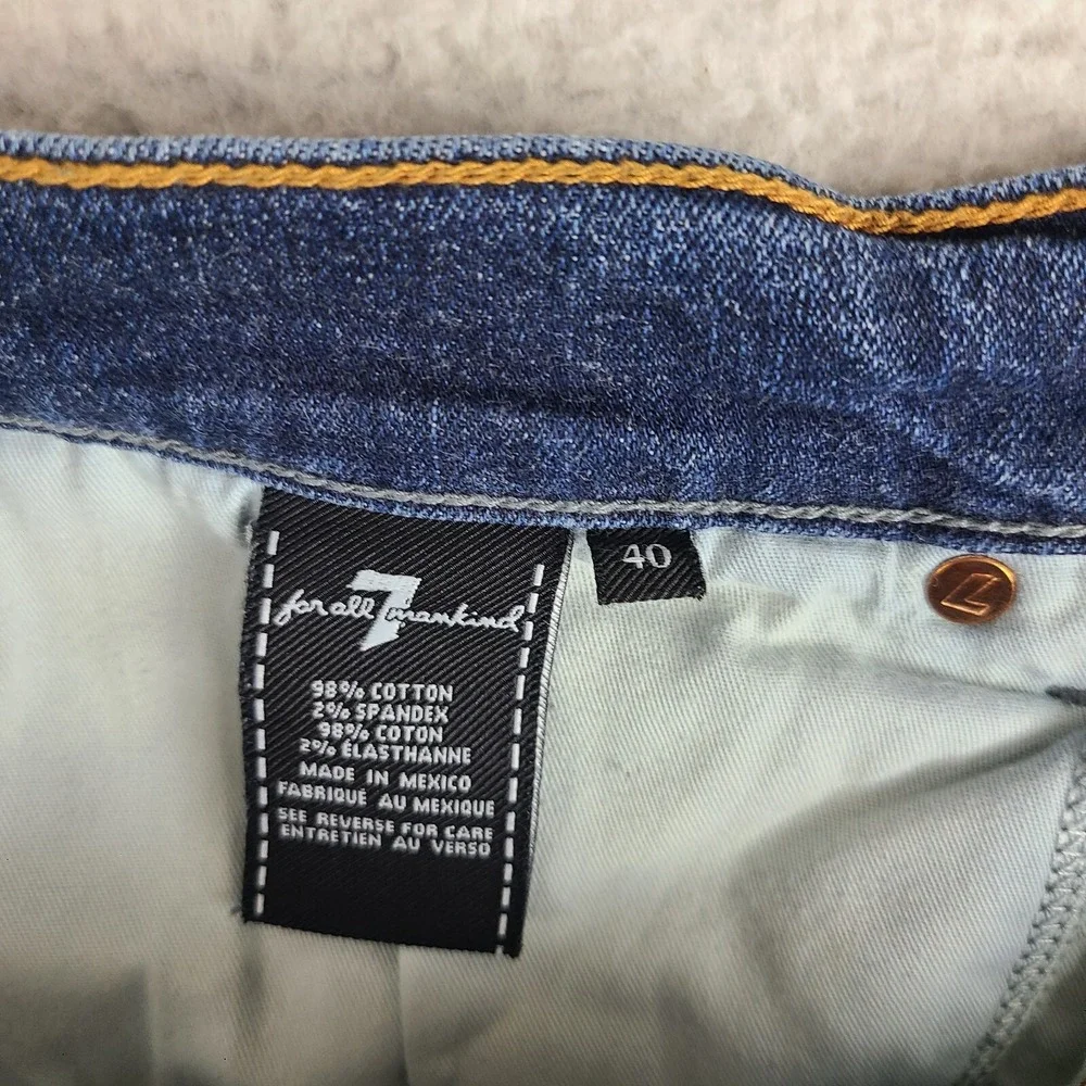7 For all Mankind Jeans Mens‎ 40x34 Blue Paxtyn Skinny Dark Wash Denim